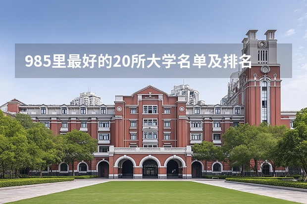 985里最好的20所大学名单及排名（985电力大学排名）