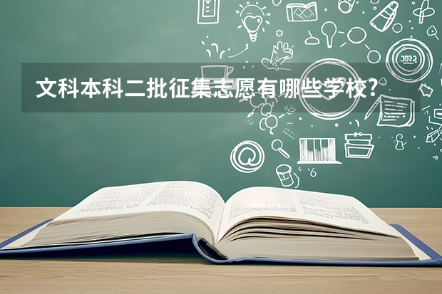 文科本科二批征集志愿有哪些学校?
