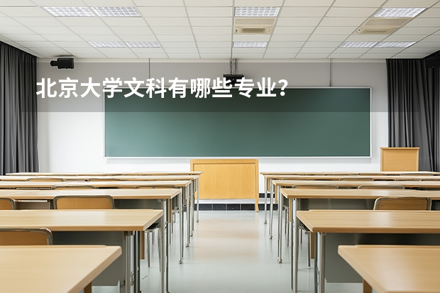 北京大学文科有哪些专业？