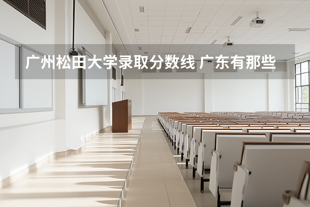 广州松田大学录取分数线 广东有那些大学200/300分