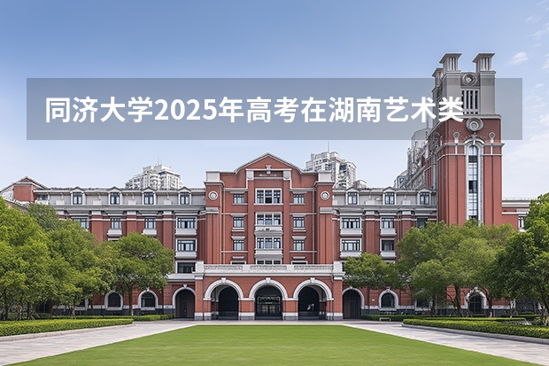 同济大学2025年高考在湖南艺术类投档分数线