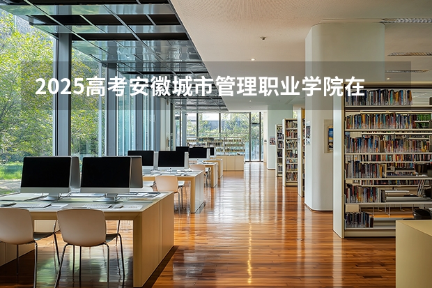 2025高考安徽城市管理职业学院在安徽招生计划介绍