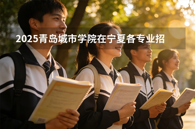 2025青岛城市学院在宁夏各专业招生人数（2026参考）