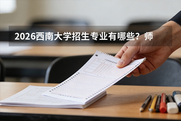 2026西南大学招生专业有哪些？师范/农学类优势专业