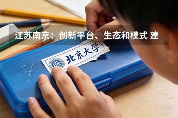 江苏南京：创新平台、生态和模式 建优软件服务集聚区