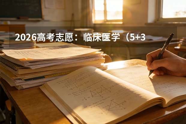2026高考志愿：临床医学（5+3一体化）全景解析，高分物化考生的王牌